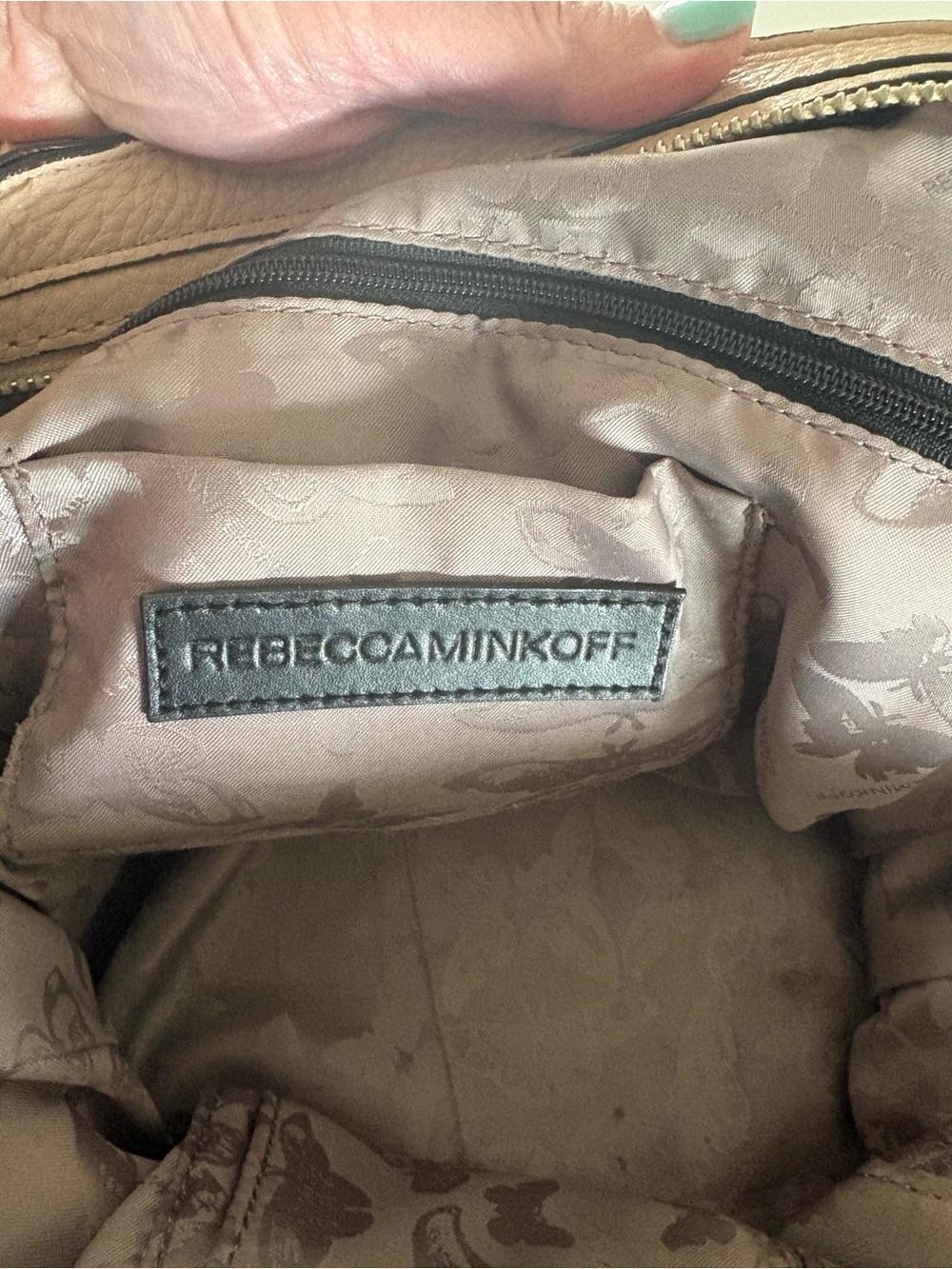 Rebecca Minkoff Regan Satchel in a light pink leather colorway - Picture 6 of 9
